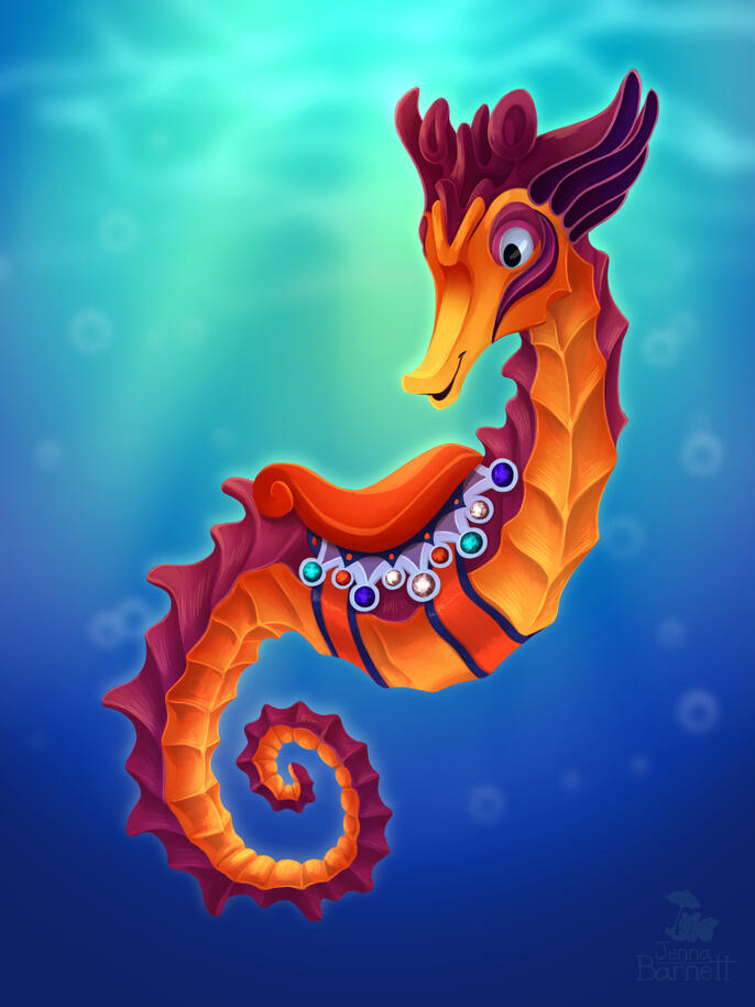 King Triton's Carousel Seahorse